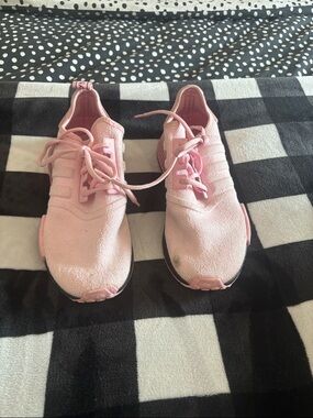 Adidas Pink Knit boost running shoes- 8.5